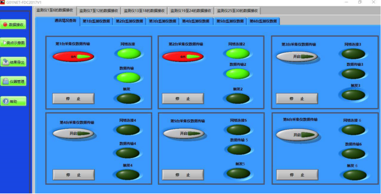 G01NET-FDC风电场建筑物动力响应监测软件