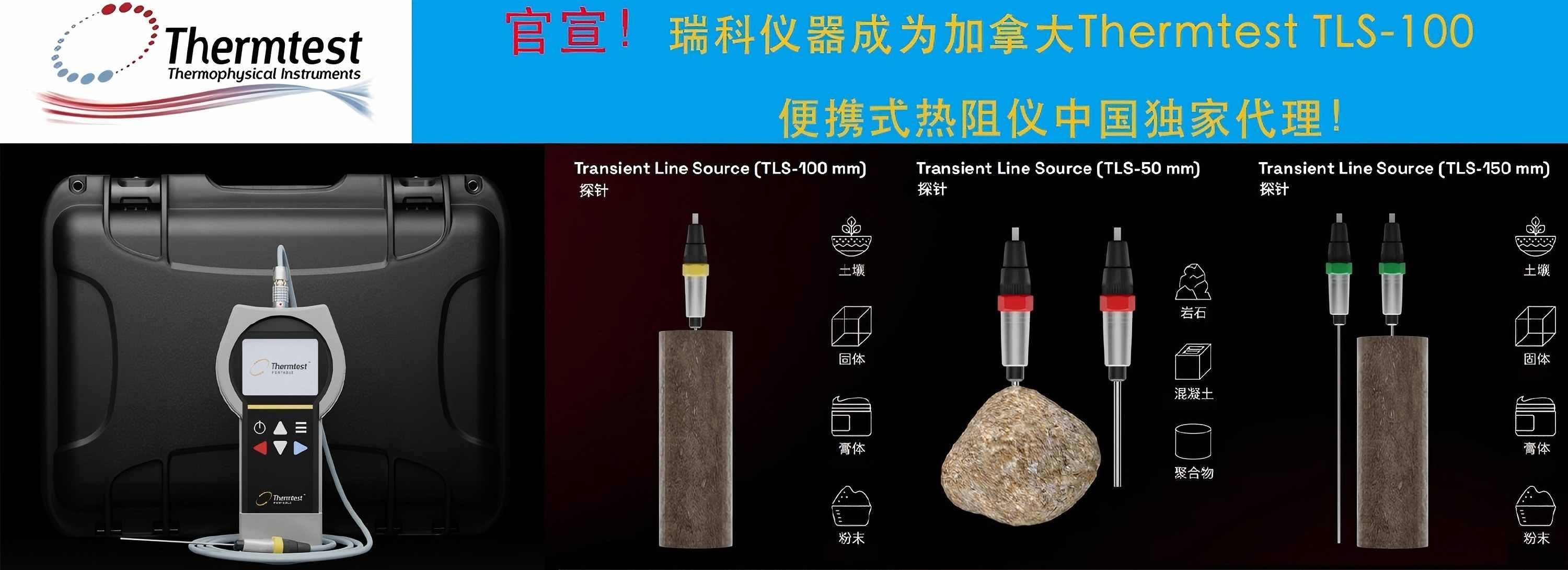 重磅｜瑞科仪器成为加拿大Thermtest TLS-100便携式热阻仪中国独家代理！